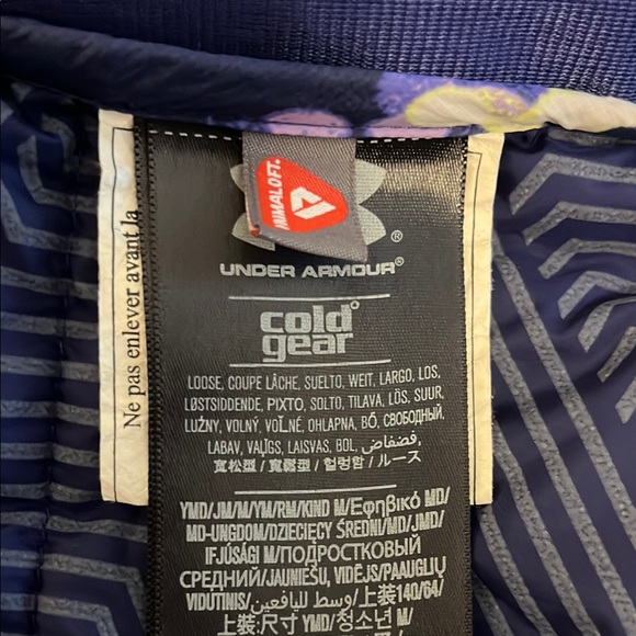 Under Armour Blue and Yellow Hoodie JM size - Picture 9 of 14